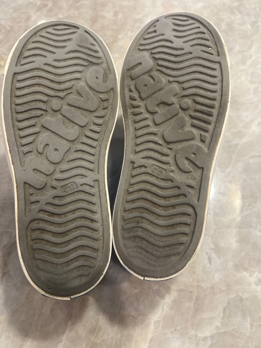 Native Gray Slip-On Sneakers with White Soles - Sz 12 - Picture 4 of 8